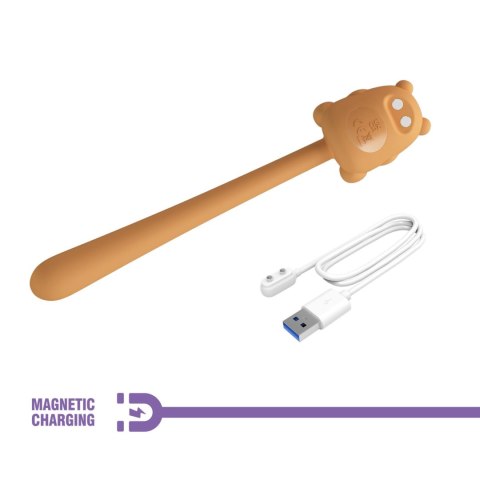 CUTE BEAR, Flirting Stick, 7 vibration functions, Magnetic USB charging Pretty Love