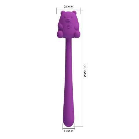 CUTE BEAR, Flirting Stick, 7 vibration functions, Magnetic USB charging Pretty Love