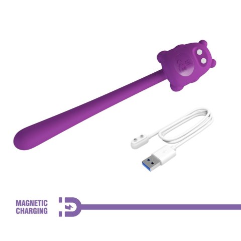 CUTE BEAR, Flirting Stick, 7 vibration functions, Magnetic USB charging Pretty Love