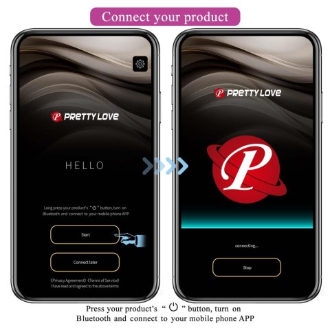 FRANZ, 10 vibration functions Mobile APP remote control Pretty Love