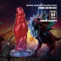 Power Monsters Shadow Behemoth - 22 cm Rippled Monster Silicone Dildo Power
