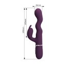 Pretty Love Laursen Dark Purple Waving & Vibrating Rabbit Vibrator Pretty Love
