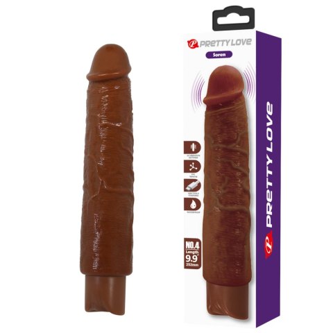 Pretty Love Soren Realistic Vibrating Dildo (Brown Edition) Pretty Love