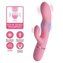 Pretty Love Zach Four-Sided Thumping Rabbit Vibrator - Pink Pretty Love
