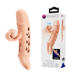 Przedłużka penisa ze stymulatorem łechtaczki Flesh Romance