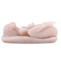 BAILE - Masturbator toy, TPR, double vibrating egg with voice, tighten,shrink 3AAA batteries BAILE