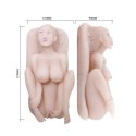 BAILE - Masturbator toy, TPR, double vibrating egg with voice, tighten,shrink 3AAA batteries BAILE