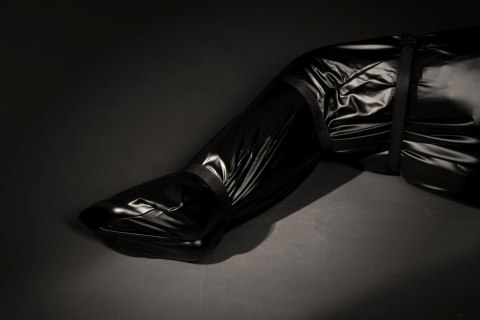 Body Bag with Nylon Straps - Black Ouch!