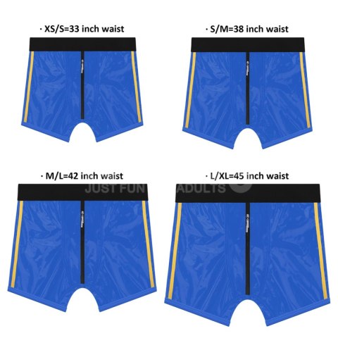 Chic Strap-On shorts (28 - 31 inch waist) Blue Lovetoy