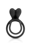 DOUBLE COCKRING BLACK GLAMY