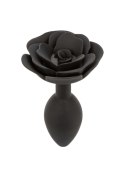 Large Rose Anal Plug Black CalExotics