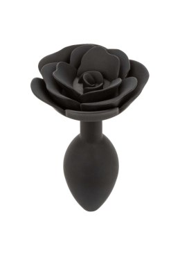 Large Rose Anal Plug Black CalExotics