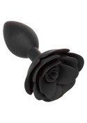Large Rose Anal Plug Black CalExotics