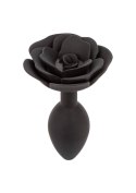 Large Rose Anal Plug Black CalExotics