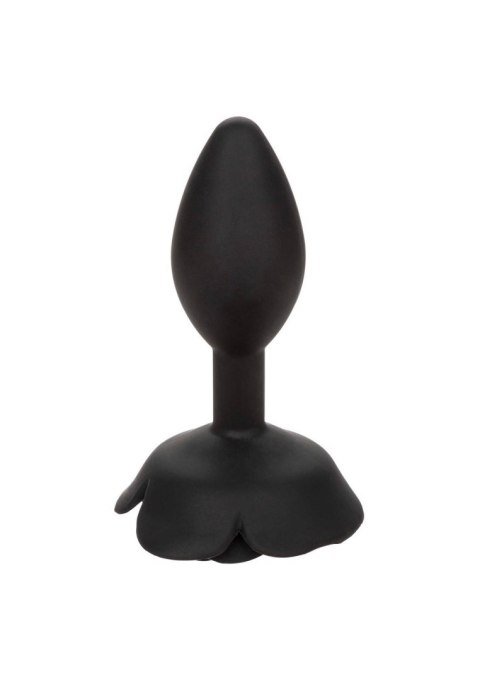 Large Rose Anal Plug Black CalExotics