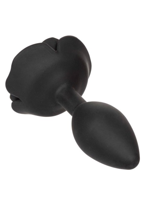 Large Rose Anal Plug Black CalExotics