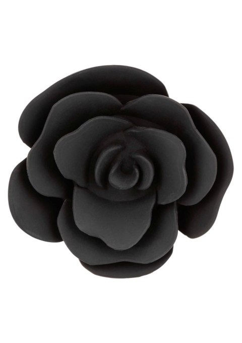 Large Rose Anal Plug Black CalExotics