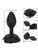 Large Rose Anal Plug Black CalExotics
