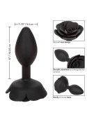 Large Rose Anal Plug Black CalExotics