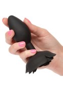 Large Rose Anal Plug Black CalExotics