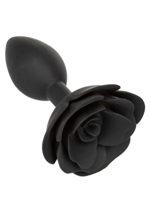 Large Rose Anal Plug Black CalExotics