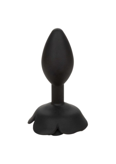 Large Rose Anal Plug Black CalExotics