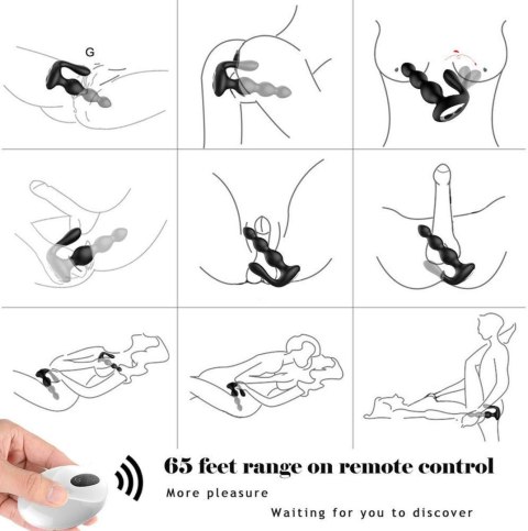 RemoteSilicone AnalBeads B - Series Cute