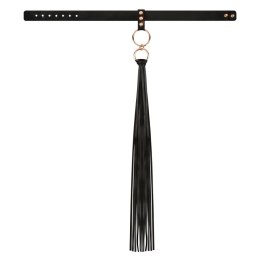 Rosy Gold - Collar with Flogger - Black Rosy Gold