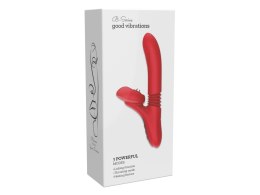Wibrator silikonowy Fox 7 trybów lizanie pchnięcie podgrzewanie 24cm USB B - Series Fox