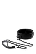 BLAZE COLLAR AND LEASH BLACK Dream Toys