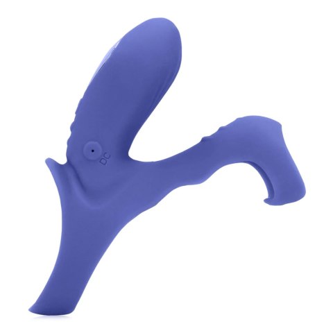 Vibrating Cockring with Clit Stimulation - Tamiya Blue Loveline