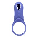Vibrating Cockring with Clit Stimulation - Tamiya Blue Loveline