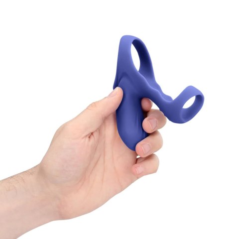 Vibrating Cockring with Clit Stimulation - Tamiya Blue Loveline