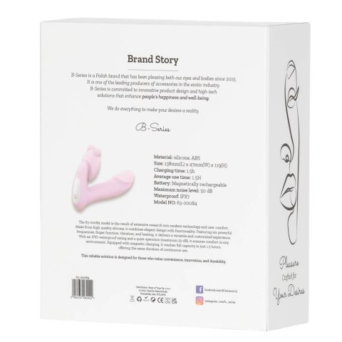 Wibrator silikonowy z podgrzewaniem app i funkcją palca Fox 14 cm B - Series Fox