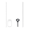 Detachable Wide Adjustable Silicone Lasso Cockring - 5mm - Black Levelz by Shots