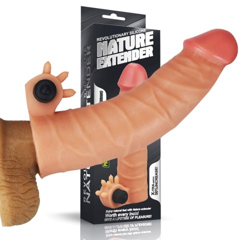 Przedłużka silikonowa wibrująca Lovetoy 18 cm Lovetoy