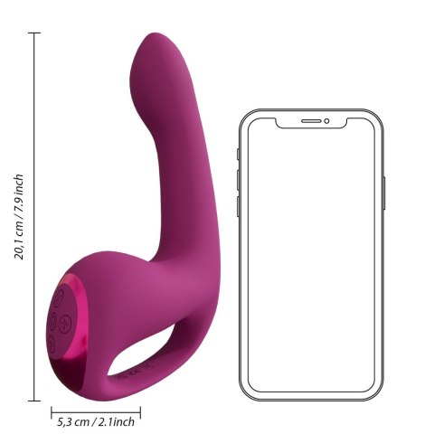 Riko - Rechargeable Triple Action Thumper with Advanced Finger Motion & Pulse Wave Stimulator - Pink Vive