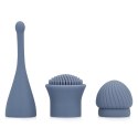 The Thrill - 10 Speed Interchangeable Vibrator - Blue Loveline