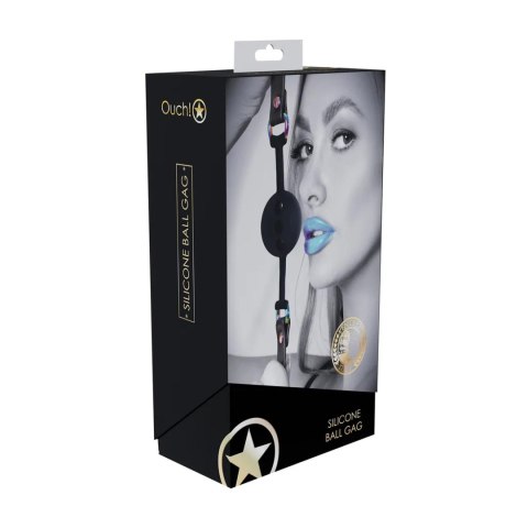 Venice Collection - Silicone Ball Gag - Black Ouch!
