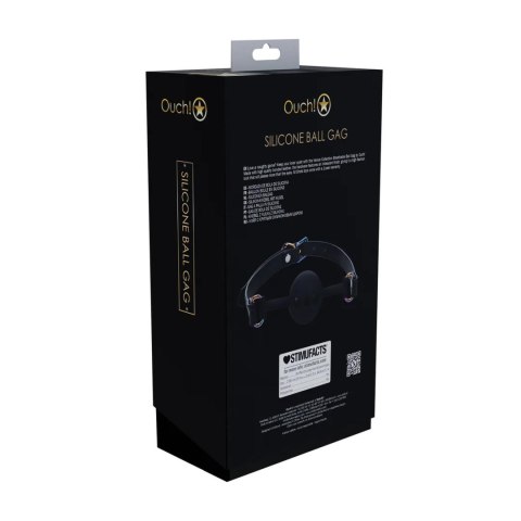 Venice Collection - Silicone Ball Gag - Black Ouch!