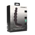 Vibrating Heating Bendable Tapping Beaded Silicone Prostate Stimulator - Black Levelz by Shots