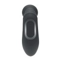 Vibrating Heating Bendable Tapping Beaded Silicone Prostate Stimulator - Black Levelz by Shots