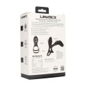 Vibrating Silicone Cock and Ball Ring with Shaft Loop - Black Levelz