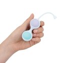 Vibrating and 5 Weight Interchangeable Kegel Kit with Remote Control - Purple Loveline