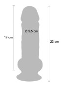 Deluxe Dual Density Thick Dildo TPE 23 cm TOYJOY