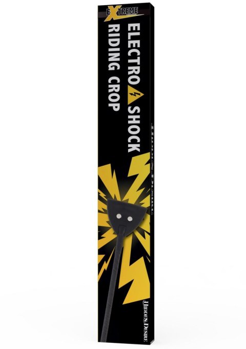 Electro Shock Riding Crop Black Hidden Desire
