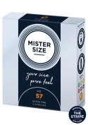 MISTER SIZE 57mm Condoms 3pcs Natural Mister Size