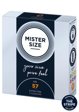 MISTER SIZE 57mm Condoms 3pcs Natural Mister Size