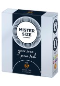 MISTER SIZE 57mm Condoms 3pcs Natural Mister Size