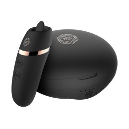 Rosy Gold - Licking Stimulator with Luxury Charging Case - Black Rosy Gold